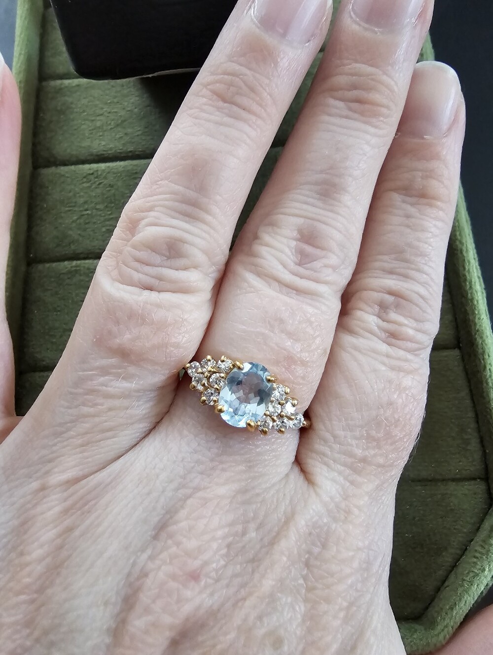 Vintage 14k Gold Plated Ring Size 9 - Picture 2 of 6